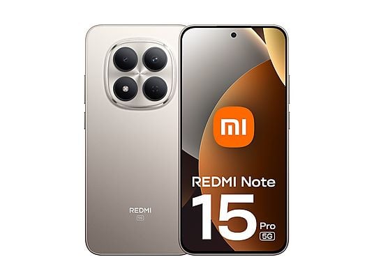 SMARTPHONE XIAOMI REDMI NOTE 15 PRO 5G 17,4 CM (6.83') 8 GB 256 GB 6580 MAH TITANIO 200MPX